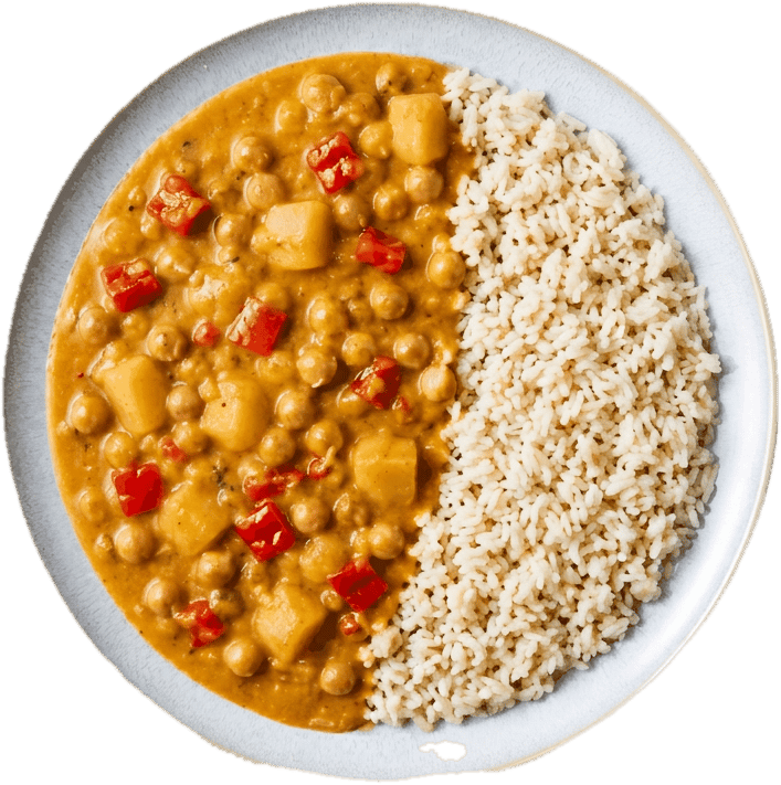 Freshfoodz Massamancurry mit Langkornreis