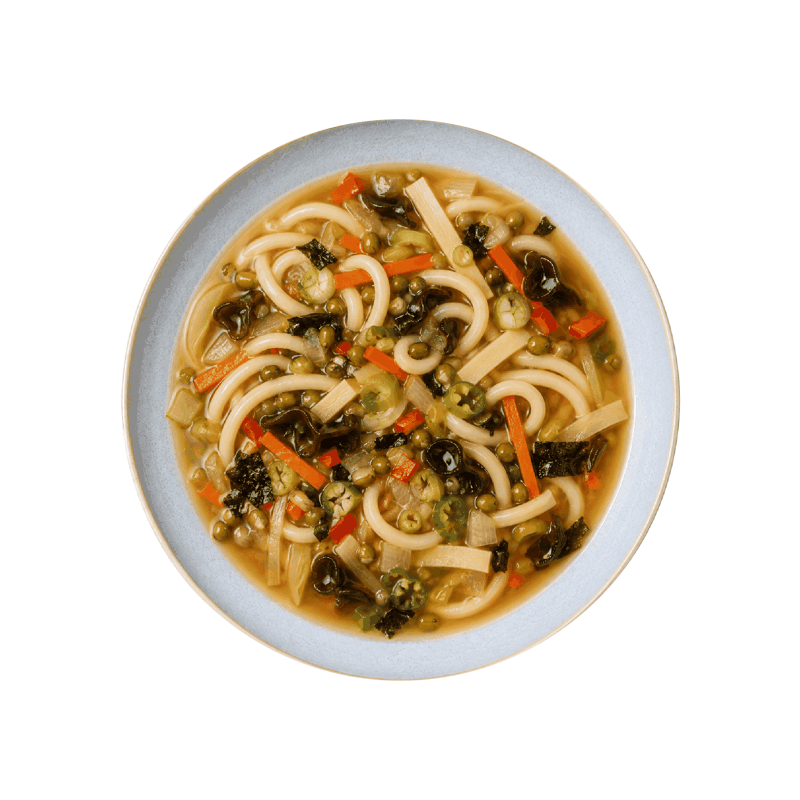 Freshfoodz Miso Brühe mit Udonnudeln (Vegan)