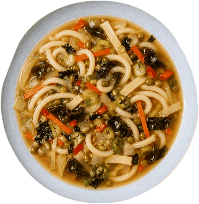 Freshfoodz Miso Brühe mit Udonnudeln (Vegan)