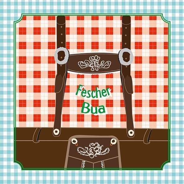 Napkin 33x33cm "Fescher Bua"