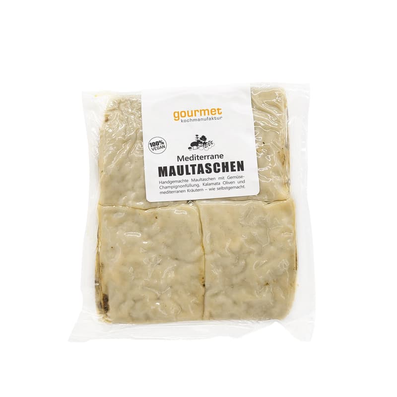 Gourmet Kochmanufaktur Mediterrane Maultaschen 4 Stück VEGAN