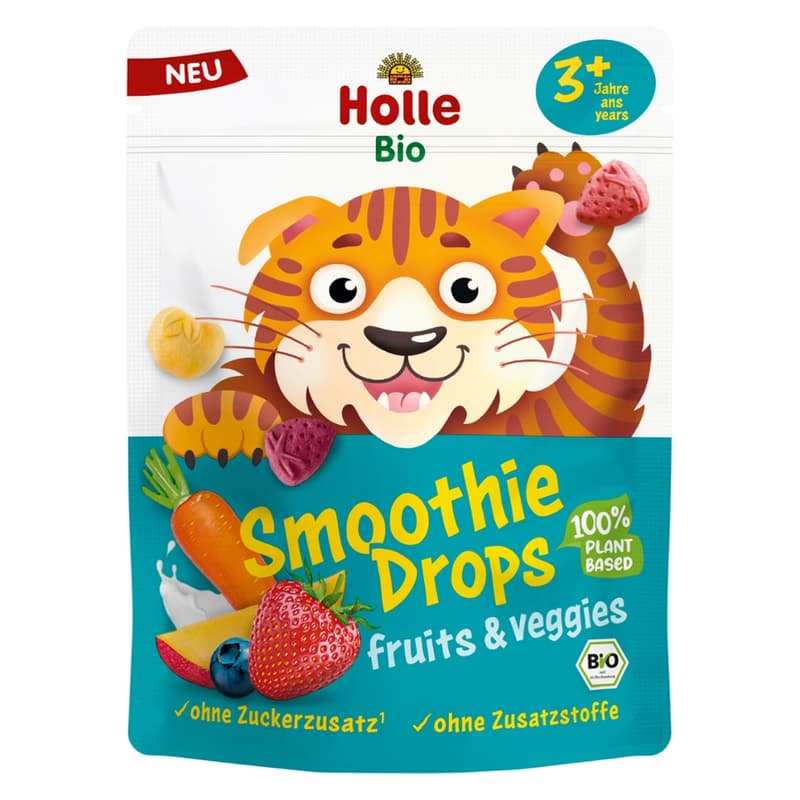 Holle Organic Smoothie Drops Fruits & Veggies with Coconut Milk
