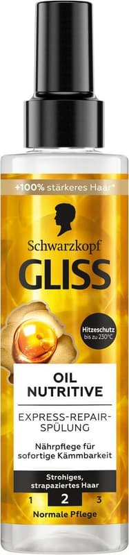 Schwarzkopf GLISS Express Repair Sprüh-Spülung Oil Nutritive