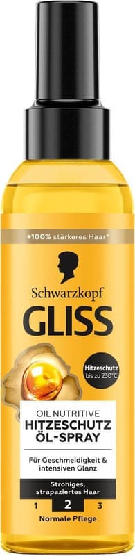 Schwarzkopf GLISS Hitzeschutz Öl Spray Oil Nutritive