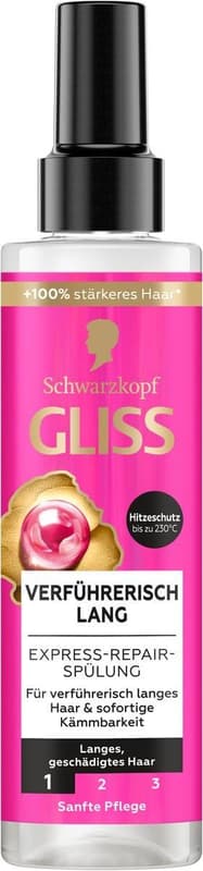 Schwarzkopf GLISS Express Repair Sprüh-Spülung Verführerisch Lang