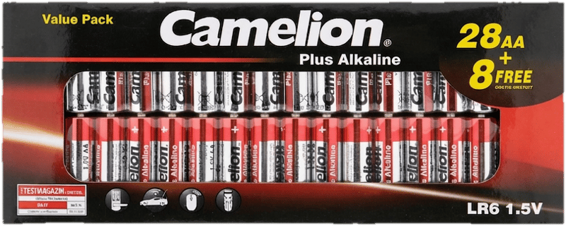 CAMELION Batterien Plus Alkaline LR6 / AA / 1,5V / CB36 (28+8 FREE)