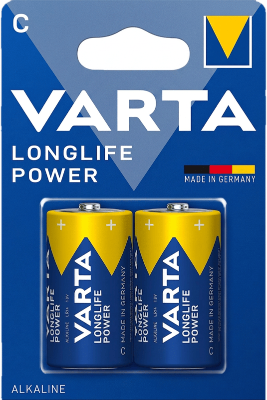 VARTA Alkali Longlife Power Batterien LR14 BABY 1. 5V