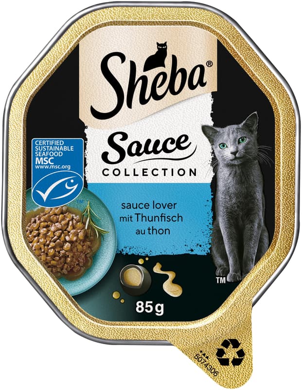 SHEBA Sauce Collection Sauce Lover Schale Thunfisch in Sauce MSC 85g