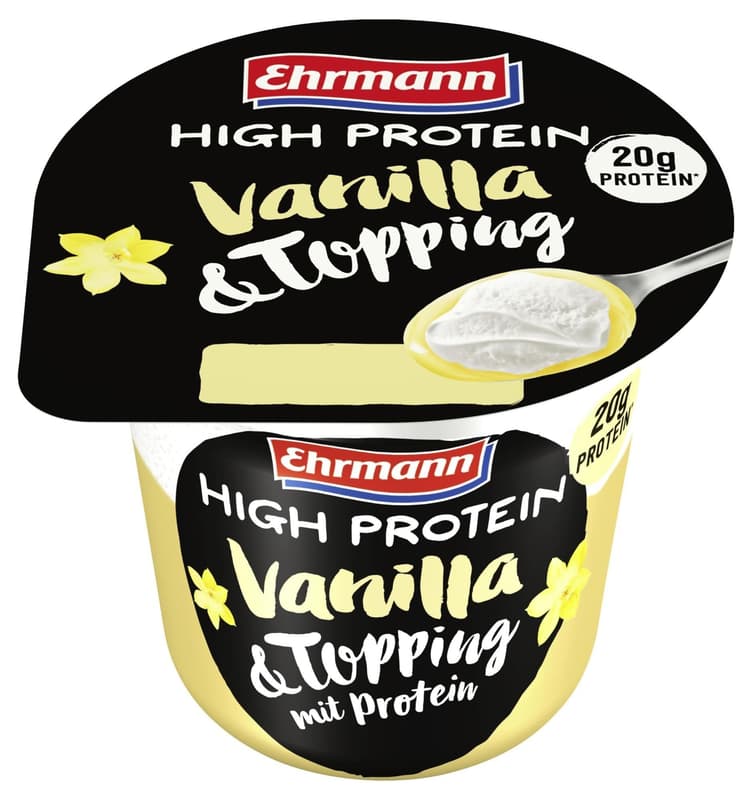 Ehrmann High Protein Vanilla & Topping
