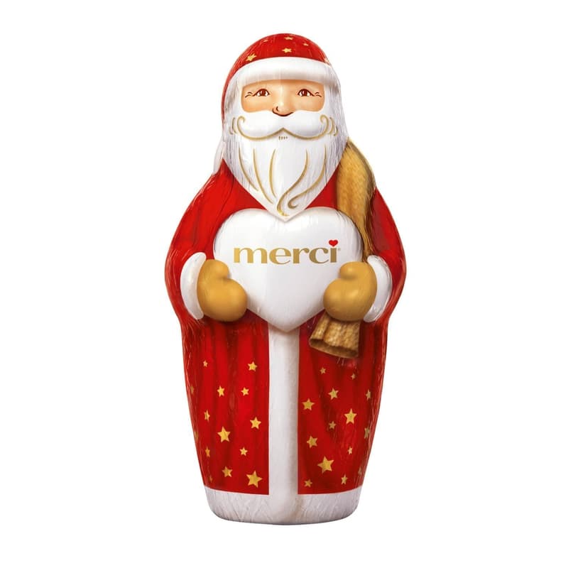 Merci Santa Claus, hollow figure made of fine Merci premium milk chocolate, 1 x 60g