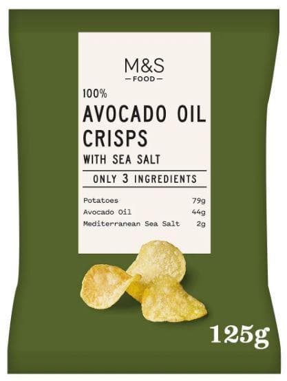 M&S Food 100% AVOCADO OIL CRSPS
