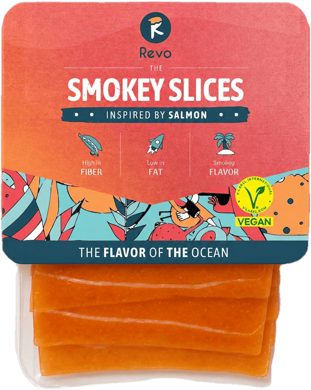 Revo Foods The Smokey Slices, inspired by Salmon 80g