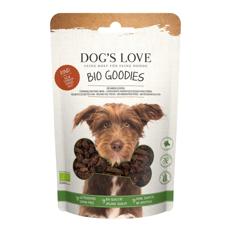 DOG'S LOVE GOODIES Organic Beef 150g