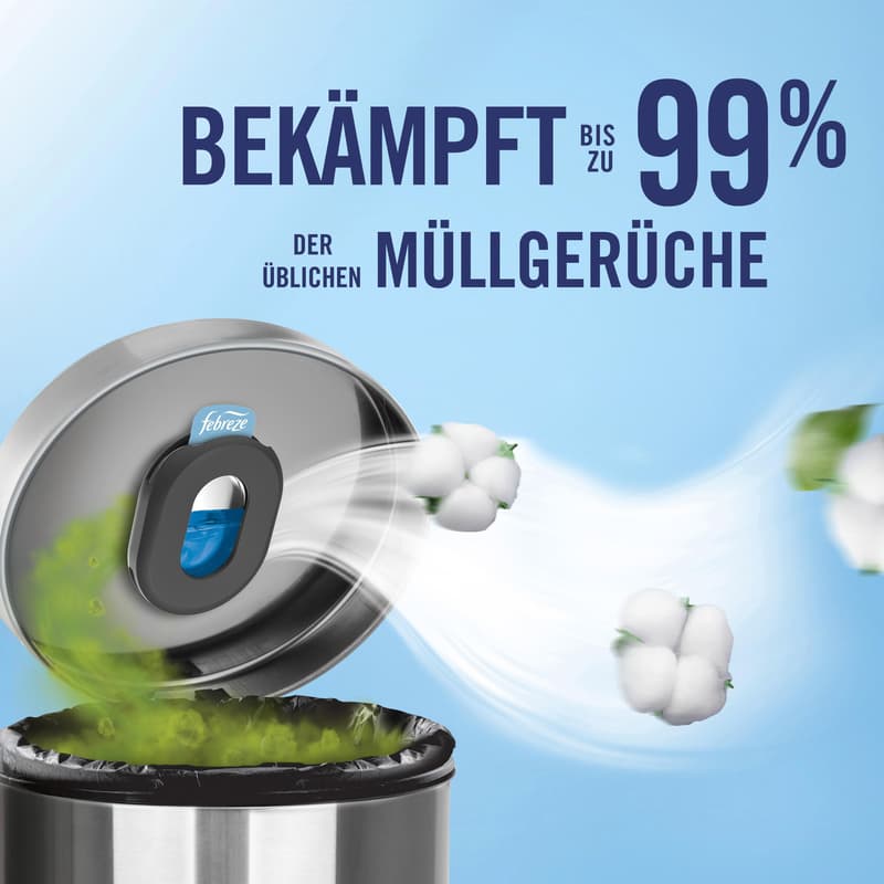 Febreze Duftdepot Mülleimererfrischer Nachfüller Reine Frische Duo 9. 76ml