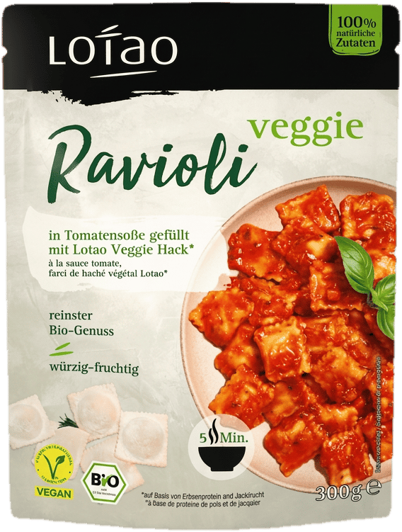 Lotao Veggie Ravioli in Tomatensauce