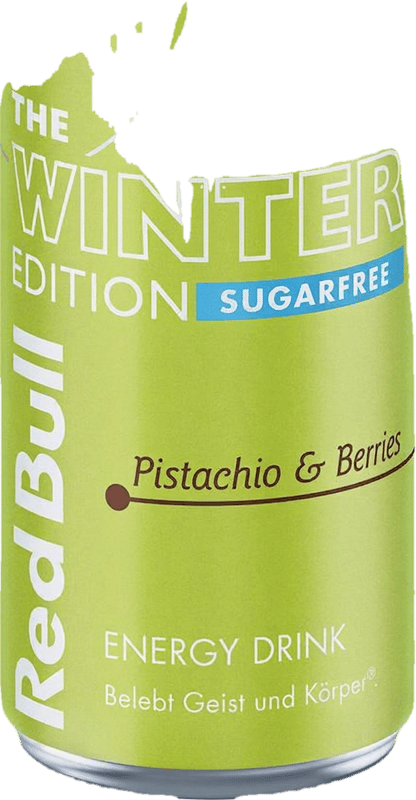 Red Bull Energy Drink Winter Edition Pistachio & Berries Sugarfree 250ml Can