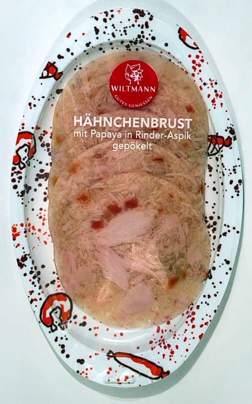 Wiltmann Hähnchenbrust mit Papaya in Aspik 50g