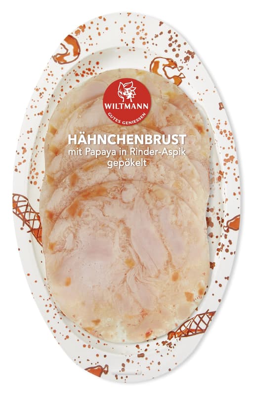 Wiltmann Hähnchenbrust mit Papaya in Aspik 50g