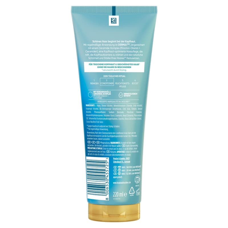 Head & Shoulders Haarkur/Balsam DermaXPro Spülung Feuchtigkeitspflege