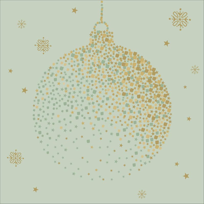 Serviette 33x33cm "Festive Moment"