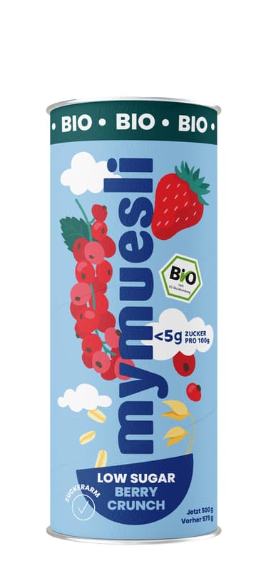 mymuesli BIO Low Sugar Berry-Crunch