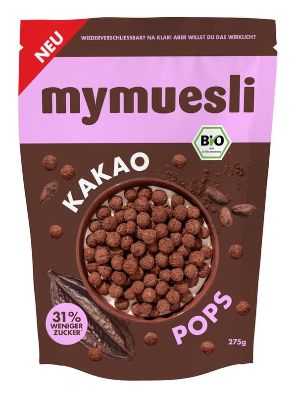 mymuesli BIO Cereals Kakao-Pops