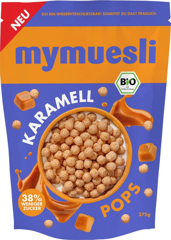mymuesli BIO Cereals Karamell-Pops