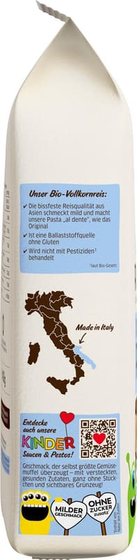 PPURA ORGANIC Mezzi Rigatoni for Kids - made from whole grain rice (gluten-free)