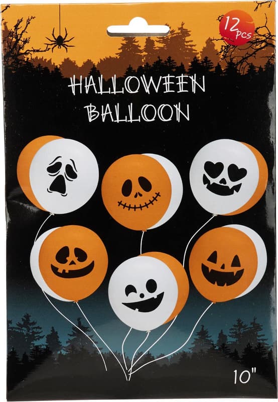 12-Piece Halloween Balloon Set