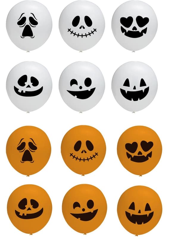 12-Piece Halloween Balloon Set