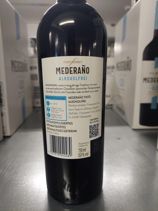 FX MEDERANO TINTO 0. 0% 0. 75