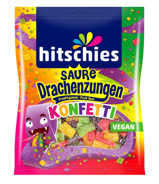 Hitschies Saure Drachenzungen Konfetti