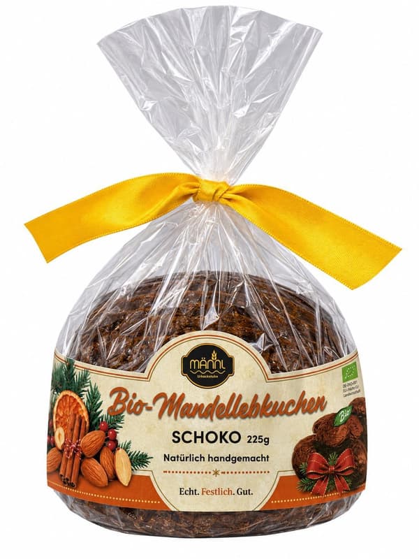 Männl Organic Almond Gingerbread with Chocolate