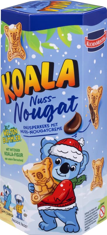 KuchenMeister Koala Nuss-Nougat 75g Winter Edition