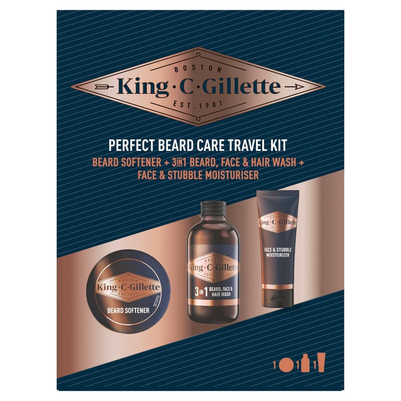 King C. Gillette Bartpflege Probierset Minis