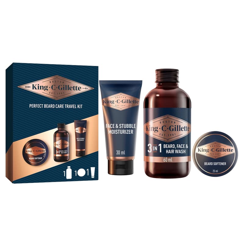 King C. Gillette Bartpflege Probierset Minis