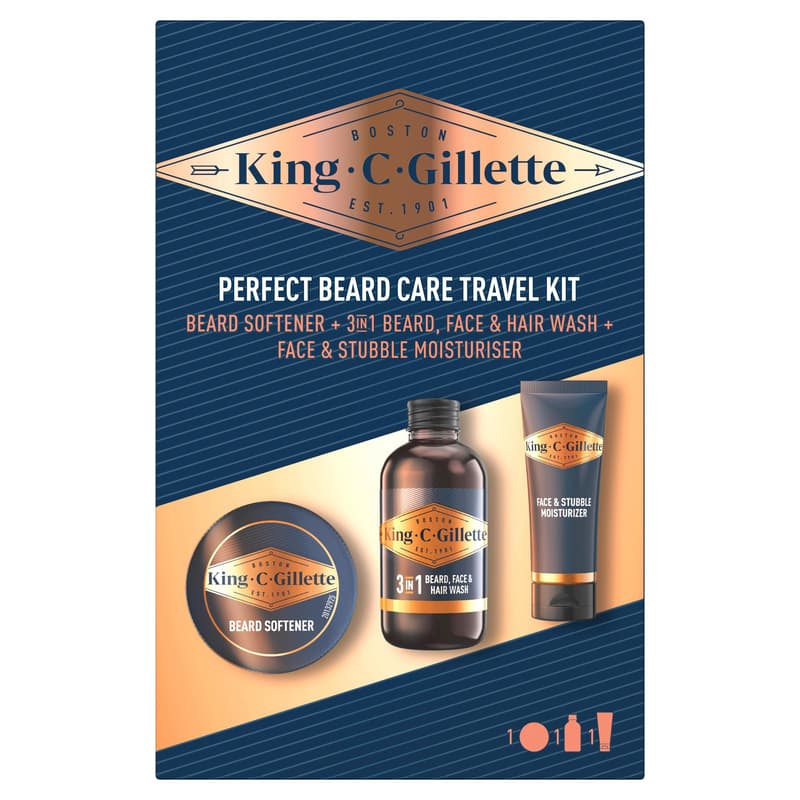 King C. Gillette Bartpflege Probierset Minis