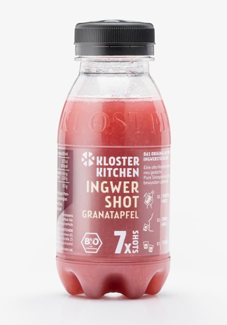 Kloster Kitchen BIO Ingwer Shot Granatapfel 7SHOTS PET