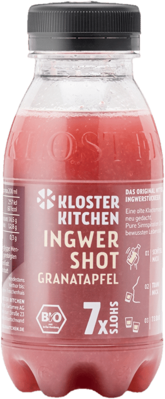 Kloster Kitchen BIO Ingwer Shot Granatapfel 7SHOTS PET