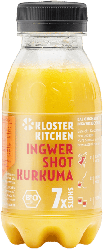 Kloster Kitchen BIO Ingwer Shot Kurkuma 7SHOTS PET