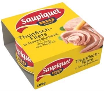 Saupiquet tuna fillets in sunflower oil