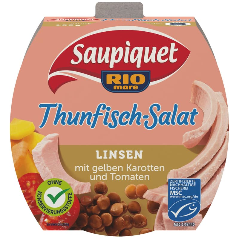 Saupiquet Tuna Salad Lentils MSC