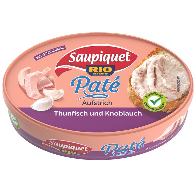 Saupiquet Paté Aufstrich Thunfisch und Knoblauch