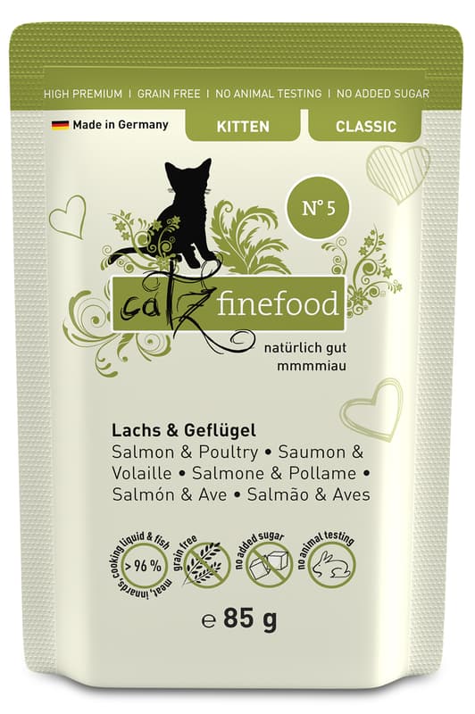 catz finefood Kitten No.05 Salmon & Poultry
