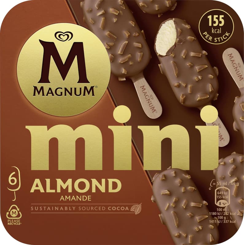 Magnum Mini Almond Family Pack 6 x 55 ml