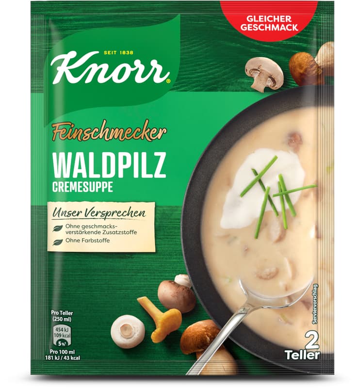 Knorr Feinschmecker Waldpilz Suppe