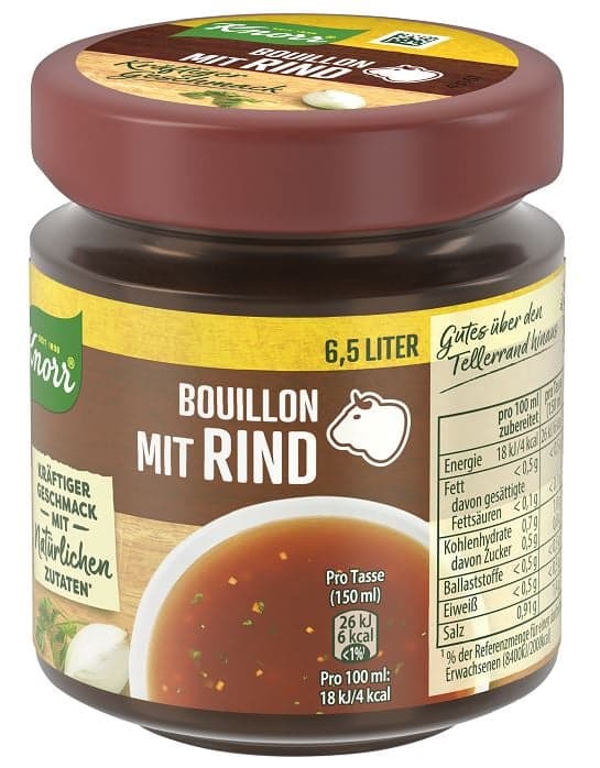 Knorr Bouillon with beef in a jar