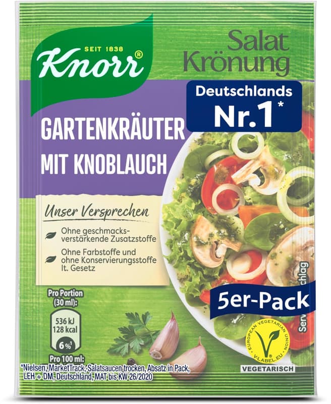 Knorr Salad Seasoning Garden Herbs Garlic Dressing