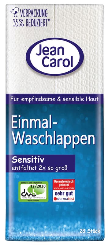 Jean Carol® Disposable Washcloths, Sensitive