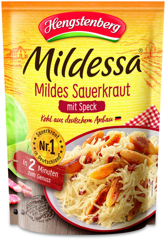Hengstenberg Mildessa Mild Sauerkraut with Bacon